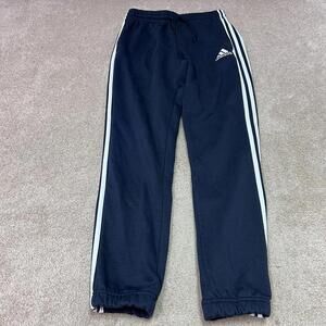 Adidas Joggers Men’s Blue White Elastic Waist Pockets Size Small